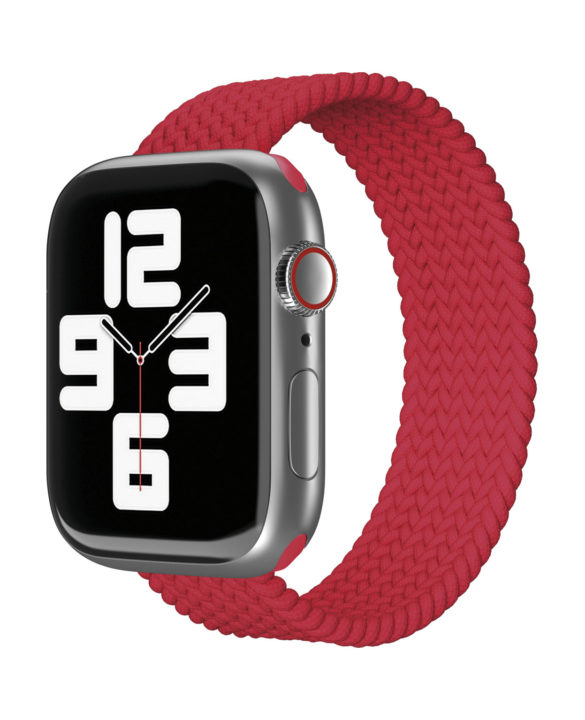 Фото Ремешок нейлоновый плетёный VLP для Apple Watch 42/44/45, S/M, красный Фото Ремешок нейлоновый плетёный VLP для Apple Watch 42/44/45, S/M, красный