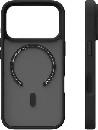 Чехол защитный VLP LITE Bloom Case с MagSafe для iPhone 17 Pro Max, черный Чехол защитный VLP LITE Bloom Case с MagSafe для iPhone 17 Pro Max, черный